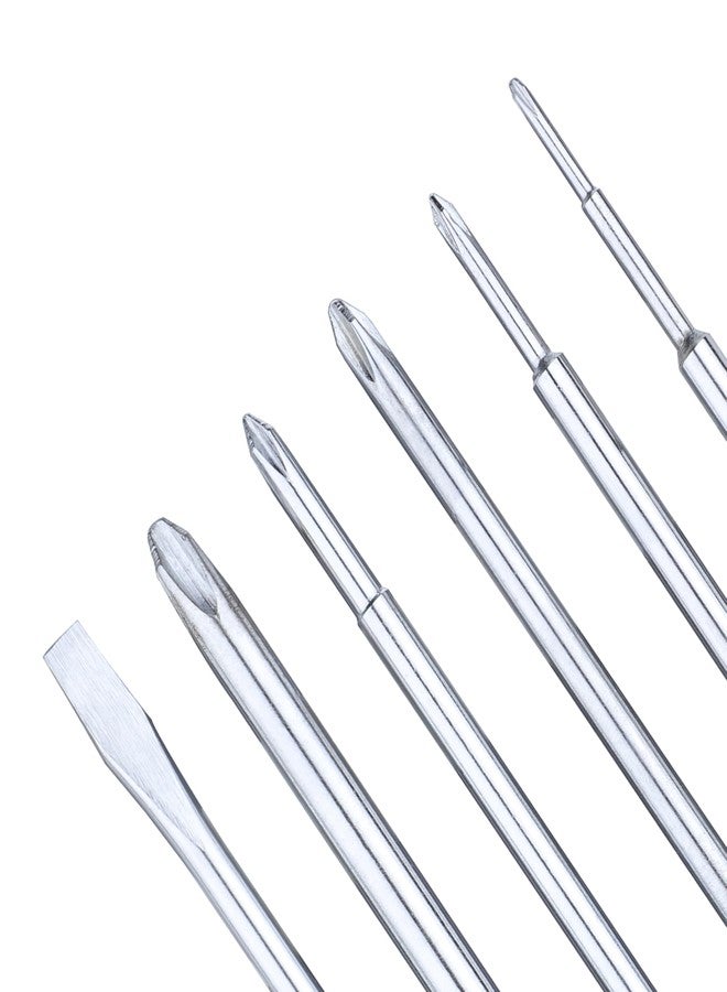 Taparia Model 821 Screwdriver Set | Multi-Tip with Phillips Tips - Sizes Phillips 00, 0, 1, 2, 3 and slotted 6x0.6| Durable Hardened Steel Tips | Ergonomic Handles. DIY, Professional and Industrial use. - Image 2